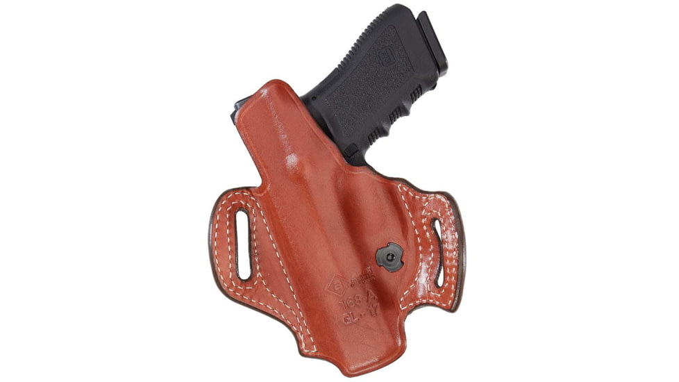 Aker Leather Model 160 Spring Special Executive Holsters, Smith &amp; Wesson M&amp;P 40, Right, Plain, Tan, H160TPRU-MP 40