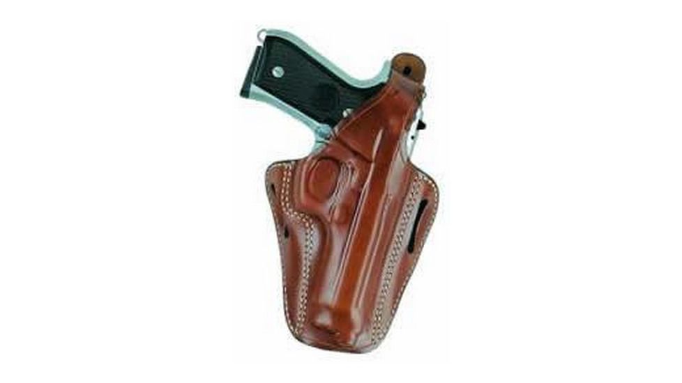 Aker Leather Model 136 Bodyguard Pancake Holster, Glock 17/Glock 22, Right, Plain, Black, H136BPRU-GL1722