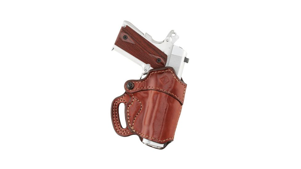 Aker Leather Model 169 Nichols Avenger Belt Slide Holster, Heckler &amp; Koch HK45, Right, Plain, Tan, H169TPRU-HK 45