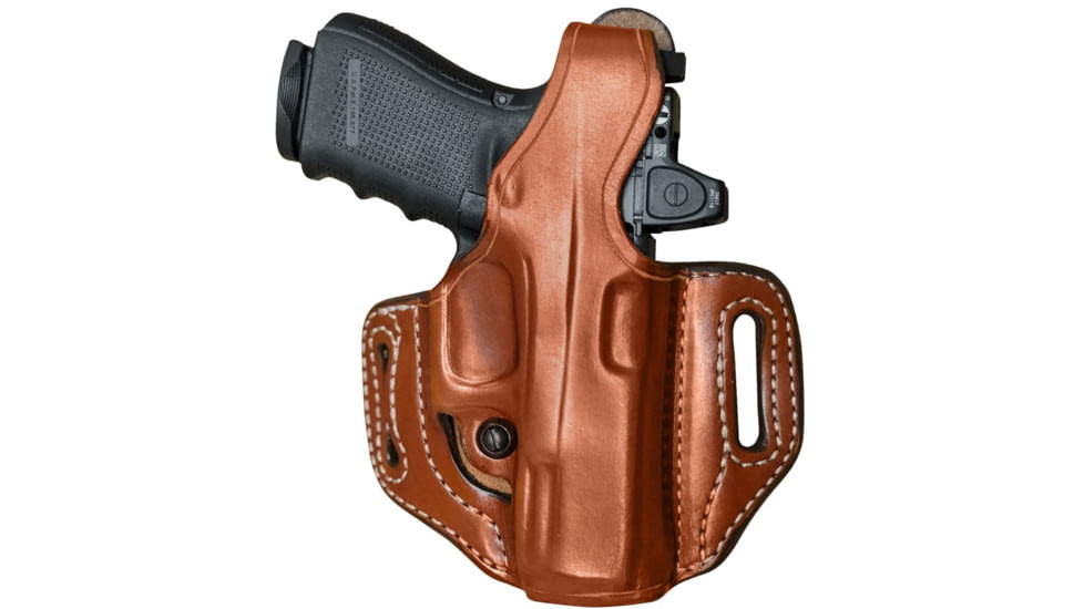 Aker Leather Flatsider XR14 Straight Draw Holster, M&amp;P 9/40/ 2.0, Left, Plain, Tan, H170TPL-MP40