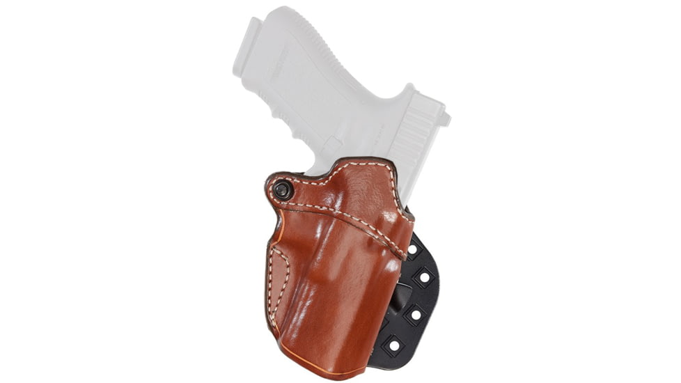 Aker Leather Model 144A D.A. Strapless Open Top Paddle Holster, Glock 19/23/32, Right, Plain, Tan, H144ATPR-GL1923