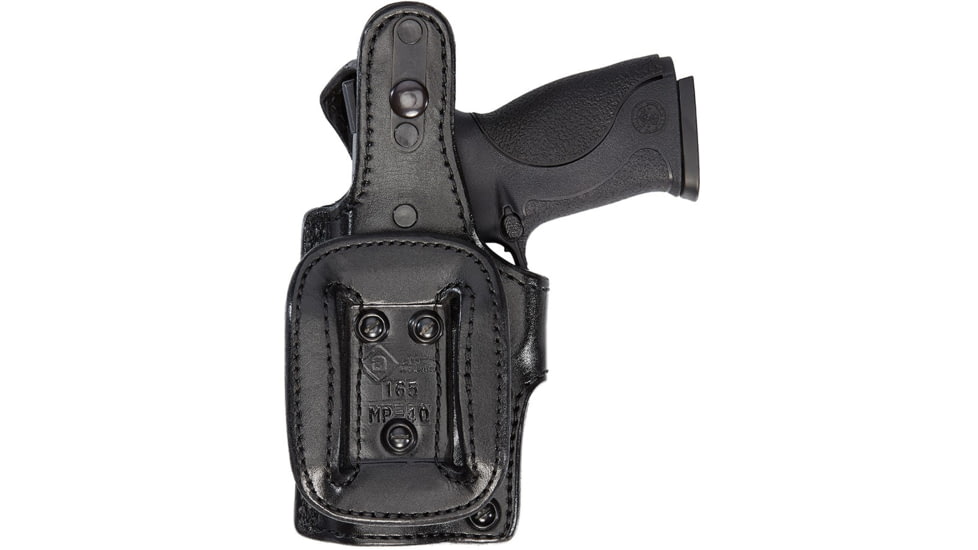 Aker Leather Model 165 Sentinel Hi Ride Lined Holster, Glock 17/22/31, Left, Plain, Black, H165BPL-GL1722