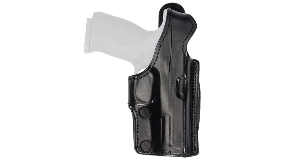 Aker Leather Model 165 Sentinel Hi Ride Lined Holster, Glock 17/22/31, Left, Plain, Black, H165BPL-GL1722