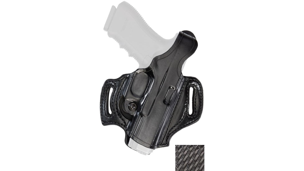 Aker Leather Model 168 Flatside Xr12 Holsters, M&amp;P 9/40/ 2.0, Left, Basketweave, Black, H168BWL-MP40