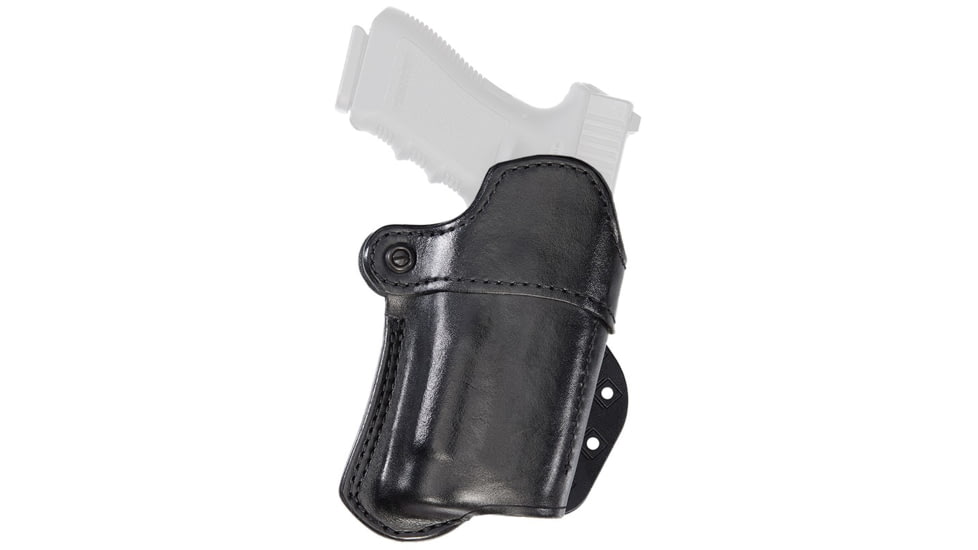 Aker Leather Model 267 Nightguard Open Top Paddle Holsters, M&amp;P 9/40/ 2.0, Insight Technology M3/Streamlight TLR-1, Right, Plain, Black, H267ABPR-MP40M3