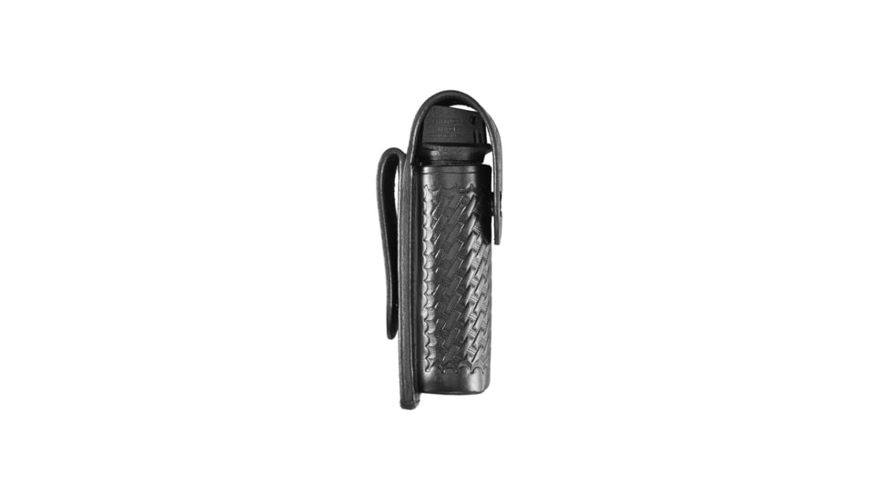 Aker Leather Model 570 Snap-on Mace Case, Basketweave, Black, A570-BW