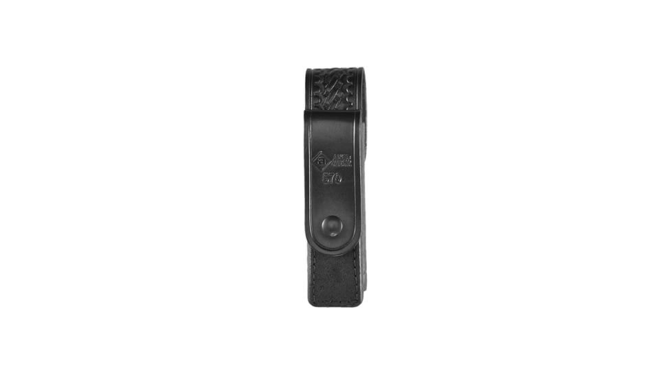 Aker Leather Model 570 Snap-on Mace Case, Basketweave, Black, A570-BW