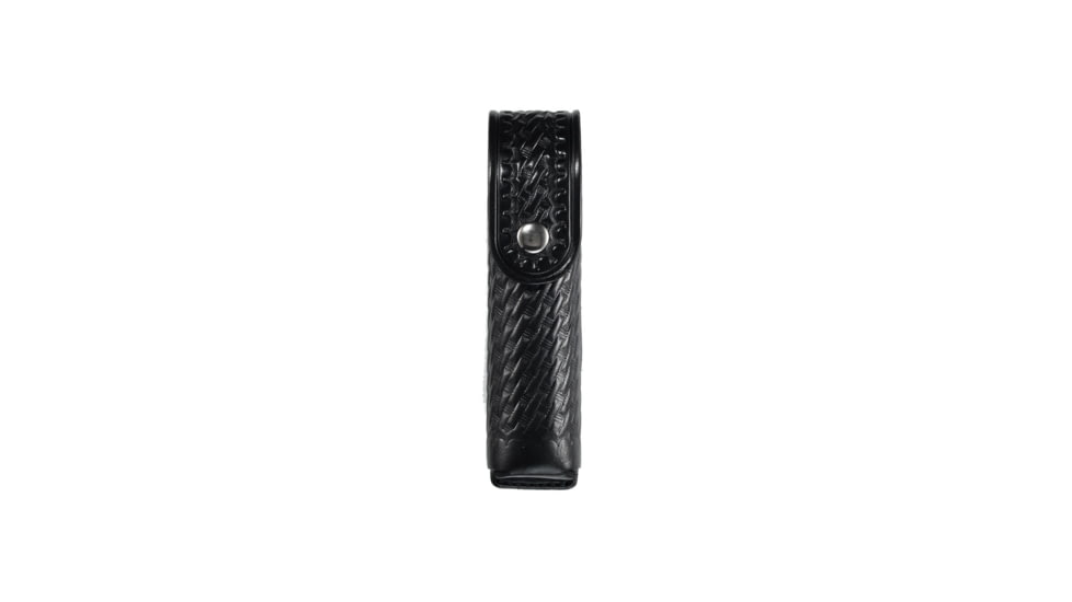 Aker Leather Model 570 Snap-on Mace Case, Basketweave, Black, A570-BW