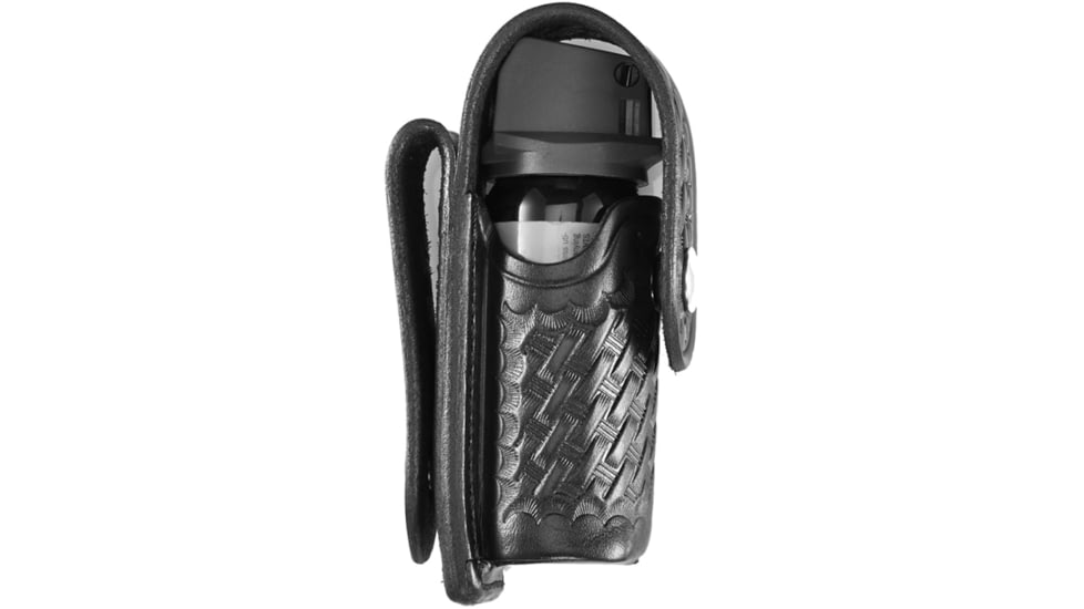 Aker Leather Model 575 2 Oz. Mace Case, Basketweave, Black, A575-BW
