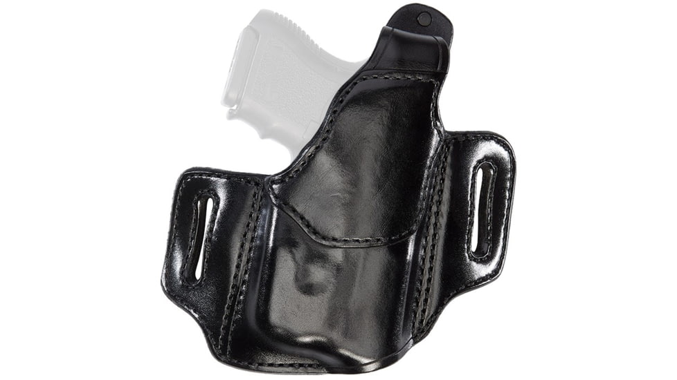 Aker Leather Nightguard Compact OWB Holster, SIG Sauer P320 Carry/Compact, Viridian C Series, Left, Plain, Black, H147CBPL-S320C5