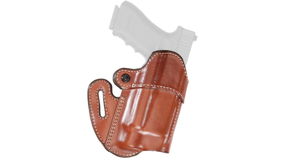Aker Leather Nightguard Open Top Holster Light Bearing Holster, Glock 17/19/26, SureFire X300U, Left, Plain, Tan, H167ATPL-GL17X3