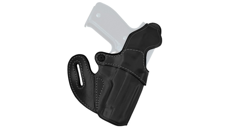 Aker Leather Specialist Belt Slide Leather Holster, Beretta 92F, Right, Plain, Black, H146BPR-BE92F