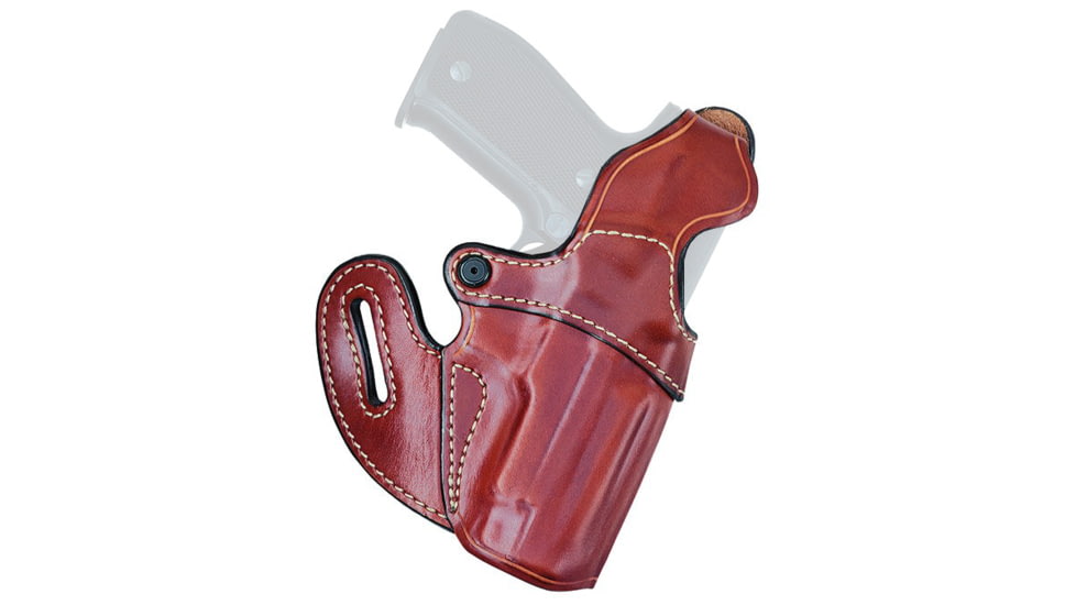 Aker Leather Specialist Belt Slide Leather Holster, Glock 26/27/33, Right, Plain, Tan, H146TPR-GL2627