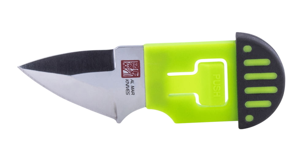 AL Mar Knives AMK1001BKGBL Stinger 1.30 Al Mar Wedge Plain Satin D2 Steel TPR
