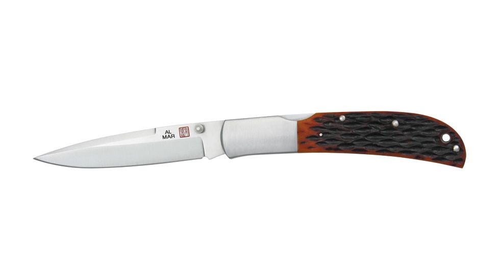 Al Mar Knives Eagle Talon ClassicFold Knife, Dark Wood Handle AM1005HJBT