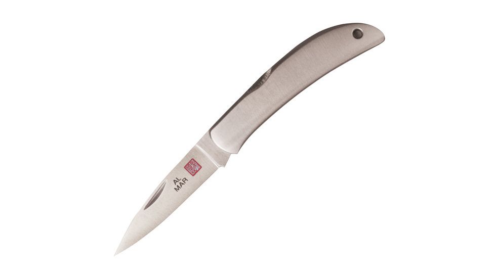 Al Mar Knives Hawk, Stainless Handle, Plain AL1002SS