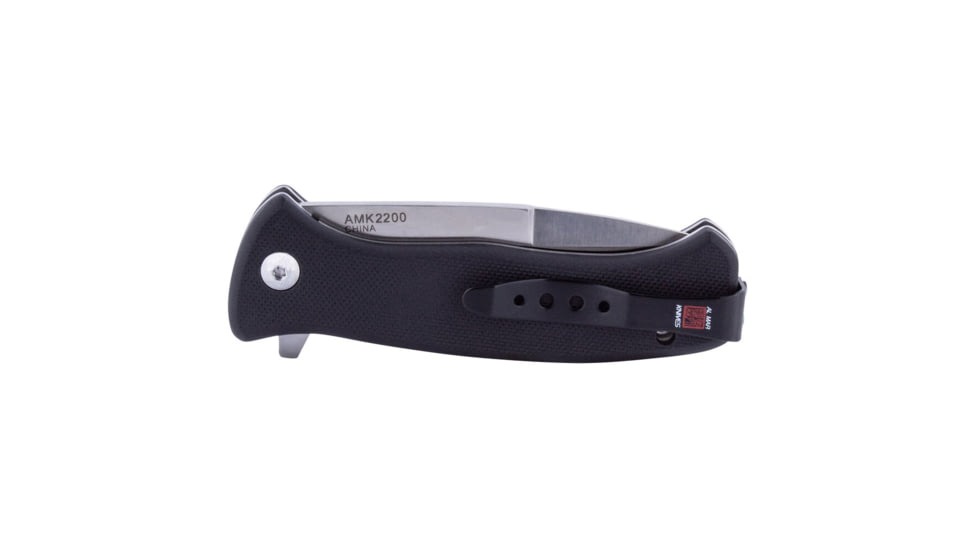 Al Mar Knives Mini S.E.R.E. 2020 G Series Folding Knife, Spring Assist, D2, 3 in, Traditional, G10, Black, AMK2200