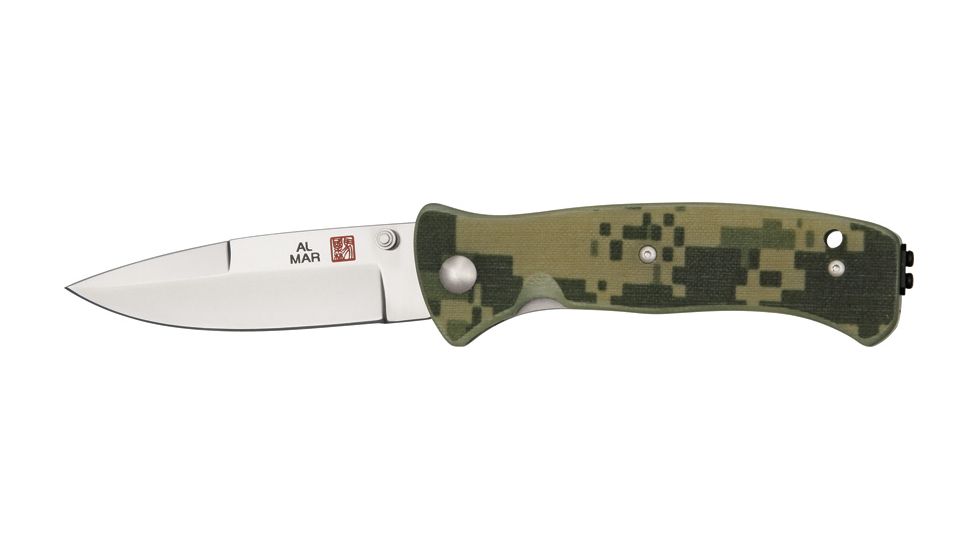 Al Mar Knives Mini Sere 2000 Fold Knife, Silver Blade, Digi Camo Handle AMMS2KDC