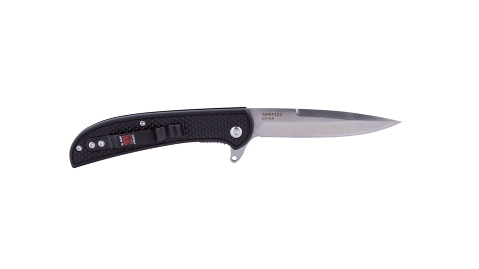 Al Mar Knives Ultralight Talon Folding Blade Knife, 2.75 in, 8 Cr Traditional Edge, Black, AMK4122