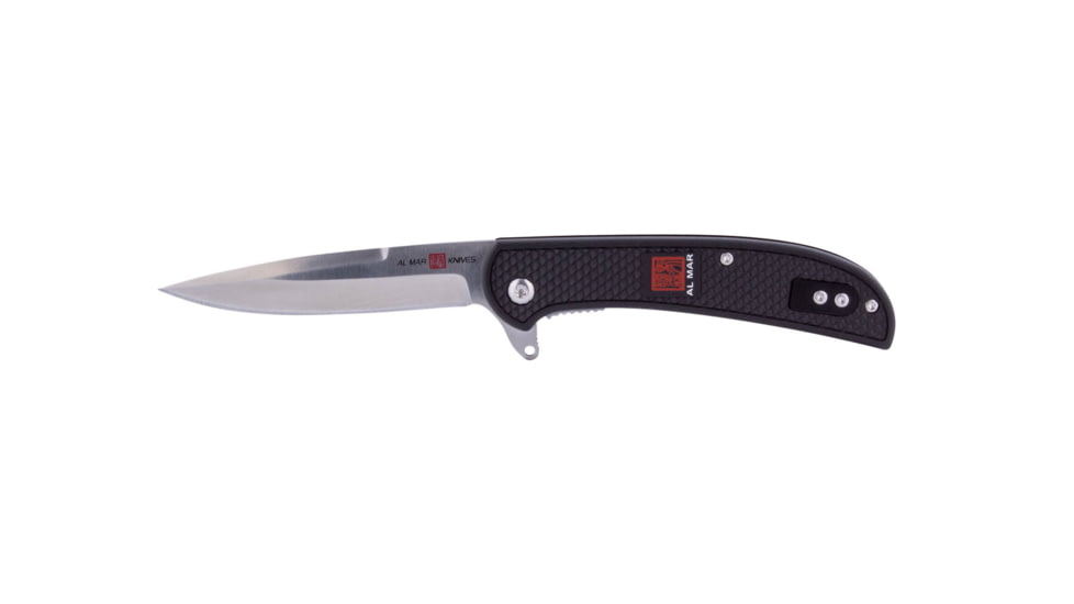 Al Mar Knives Ultralight Talon Folding Blade Knife, 2.75 in, 8 Cr Traditional Edge, Black, AMK4122