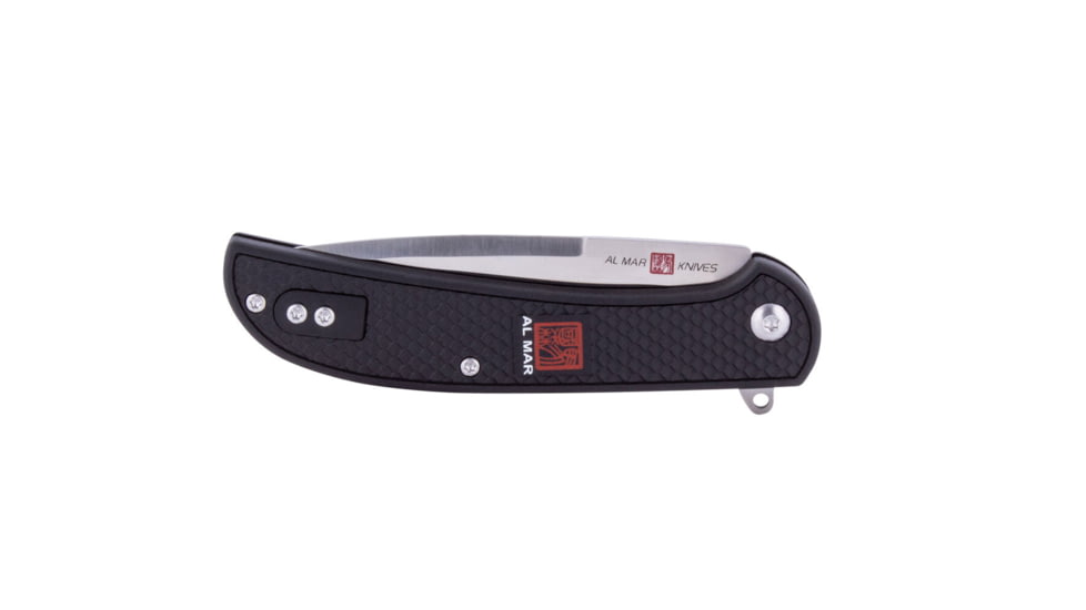 Al Mar Knives Ultralight Talon Folding Blade Knife, 3.15 in, 8 Cr Traditional Edge, Black, AMK4124