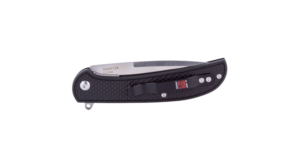 Al Mar Knives Ultralight Talon Folding Blade Knife, 3.15 in, 8 Cr Traditional Edge, Black, AMK4124
