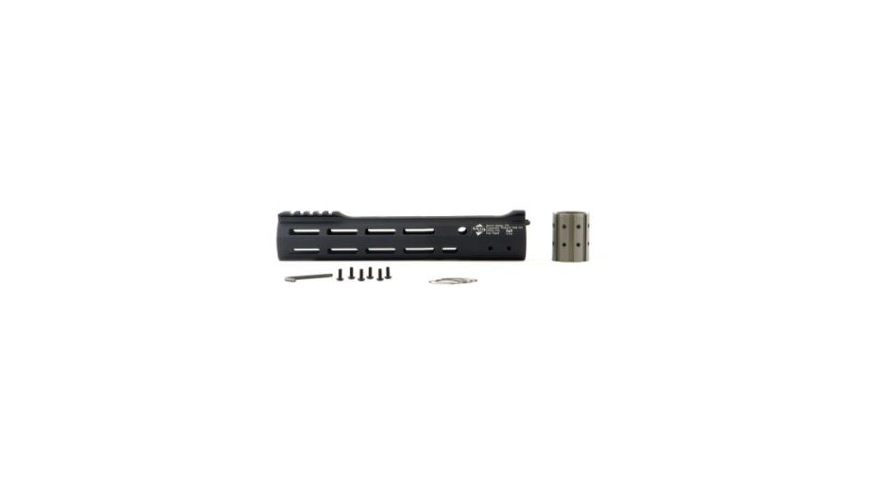ALG Defense 10in Ergonomic Modular Railed Handguard - V2 M-LOK, Black, 10in 05-316B