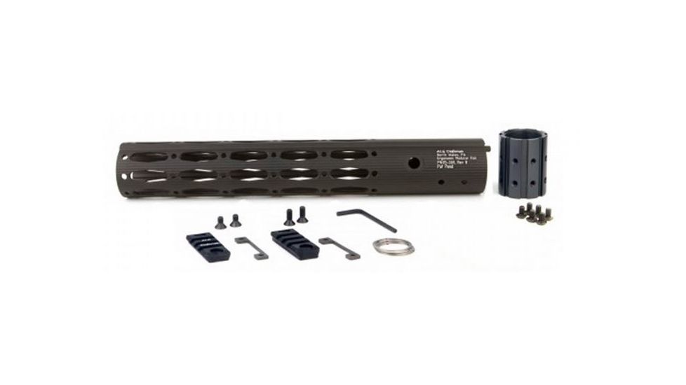 ALG Defense 12in Ergonomic Modular Railed Handguard - V0, Black, 12in 05-268B