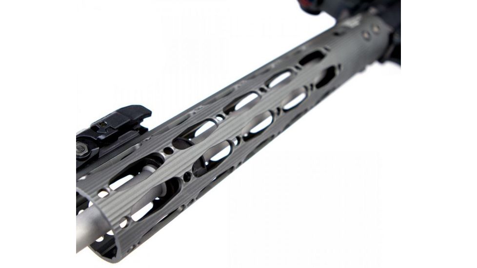ALG Defense 12in Ergonomic Modular Railed Handguard - V0, Gray, 12in 05-268G