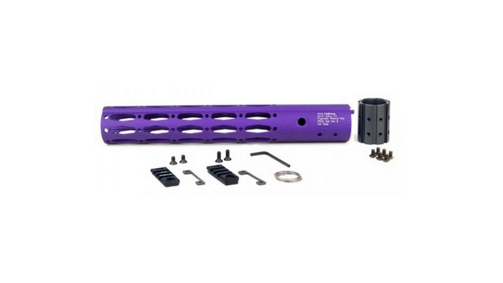 ALG Defense 12in Ergonomic Modular Railed Handguard - V0, Purple, 12in 05-268P