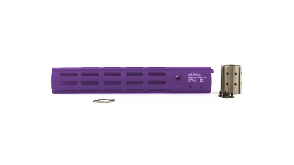 ALG Defense 12in Ergonomic Modular Railed Handguard - V1, Purple, 12in 05-293P