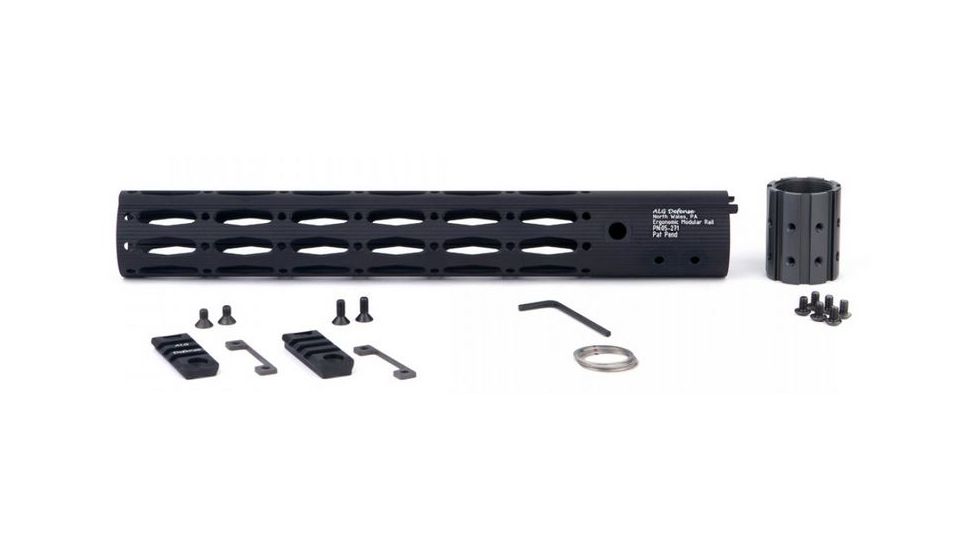 ALG Defense 13in Ergonomic Modular Railed Handguard - V0, Black, 13in 05-271B