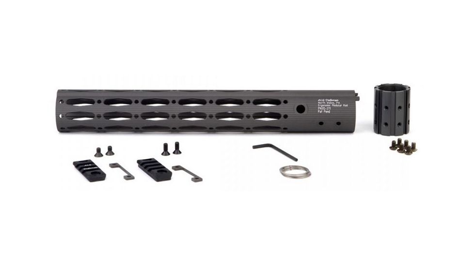 ALG Defense 13in Ergonomic Modular Railed Handguard - V0, Gray, 13in 05-271G