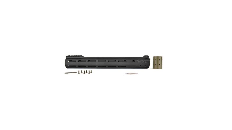 ALG Defense 13in Ergonomic Modular Railed Handguard - V2 M-LOK, Black, 13in 05-318B