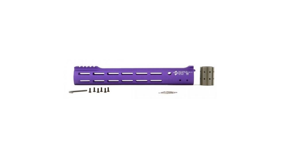 ALG Defense 13in Ergonomic Modular Railed Handguard - V2 M-LOK, Purple, 13in 05-318P