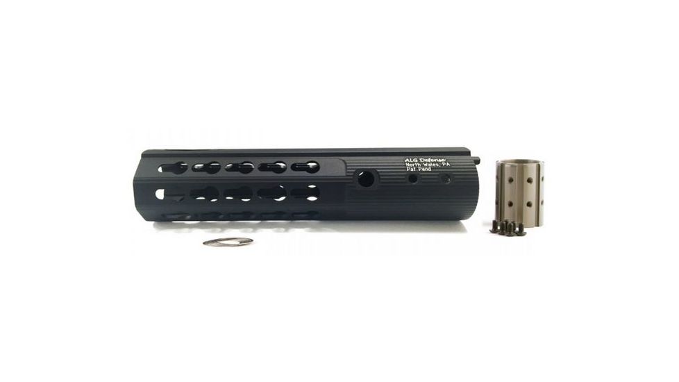 ALG Defense 8in Ergonomic Modular Rail KeyMod, Black, 8in 05-303B