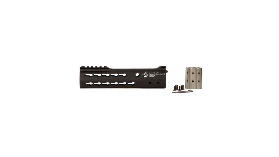 ALG Defense 8in Ergonomic Modular Railed Handguard - V2 KeyMod, Black, 8in 05-339B