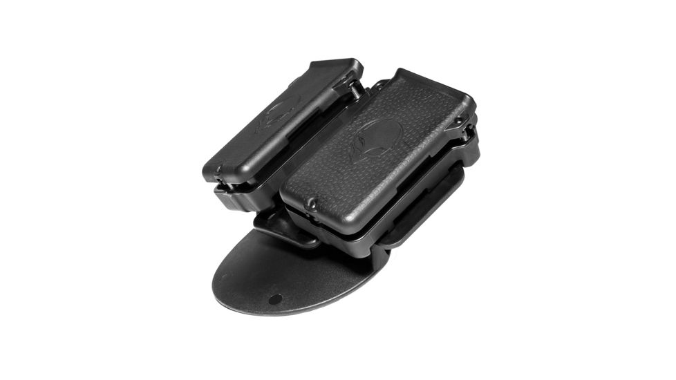 Alien Gear Holsters Double Cloak Mag Carrier, 9mm/.40 Caliber Single Stack, Black CMCD-2-2-C-15, EDEMO1