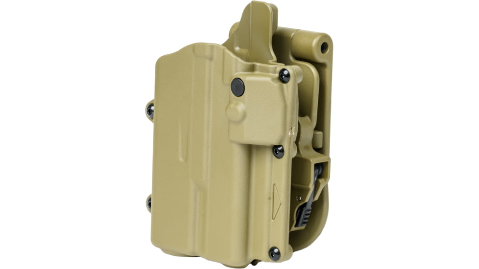 Alien Gear Holsters Rapid Force Duty Holster LVL 3 w/o Light w/Clamshell Packaging, Glock 19/45 Gen 1-5/19X/19 MOS/23 Gen 1-4/44/45 MOS, Glock 17/47 Gen 1-5/17 MOS/22 Gen 1-4/47 MOS, Left Hand, Matte Tan, RD-M-0057-TN-LH-L0-C