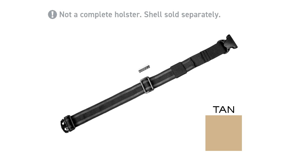 Alien Gear Holsters Rapid Force Duty Holster Thigh Strap, Tan, 00193858204574