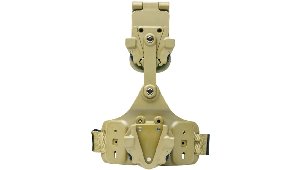 Alien Gear Holsters Rapid Force Expansion Dynamic Drop Leg Holster With Locking Belt Slide With Standard Strap w/Standard Buckle w/Bag Packaging, Matte Tan, RFX-DD-TN-LBS-S-LK-B