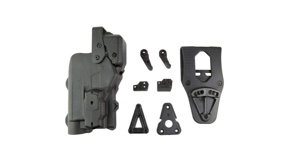 Alien Gear Holsters Rapid Force Level III Polymer OWB Holster, Right Hand, w/ Large Light, Black, AG-R3-M-0691-BK-RH-LL-AX-C