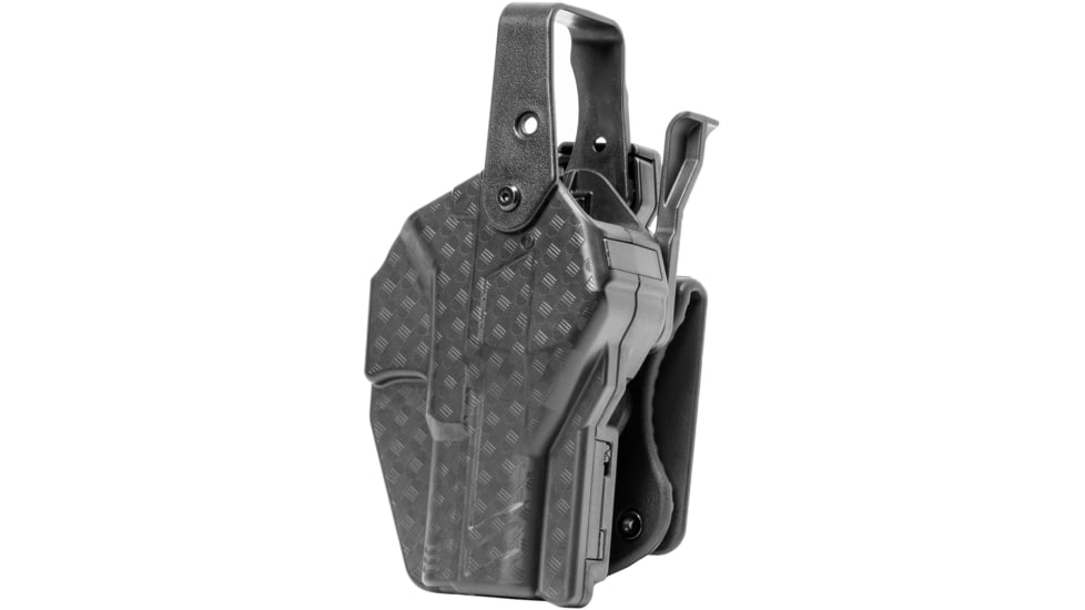 Alien Gear Holsters Rapid Force Duty Holster Mid Ride Belt Slide Level III, Sig P320 Compact/M18/XCompact, Right, Black, Basketweave, One size, 193858371115