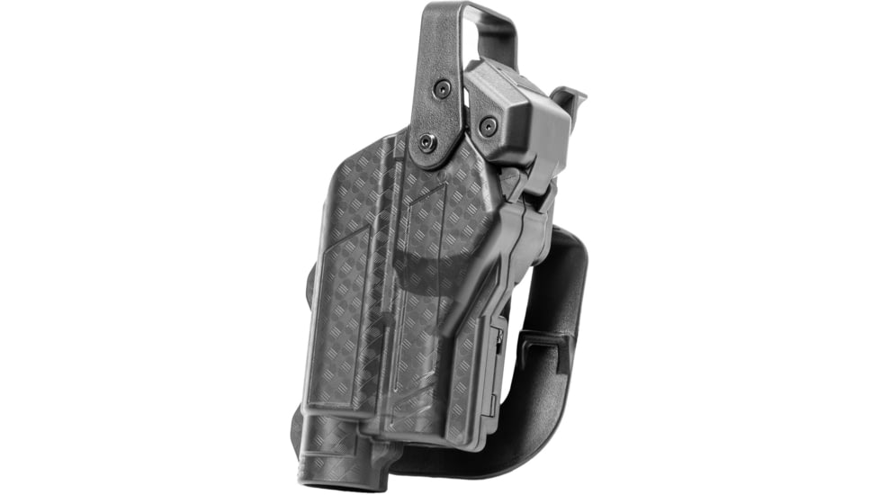 Alien Gear Holsters Rapid Force Paddle Holster Lvl III XL Optic w Viridian Instant-on w QDS, Glock 17/31/47/22 Gen 1-4, Right, Black, Basketweave, One size, 193858463155