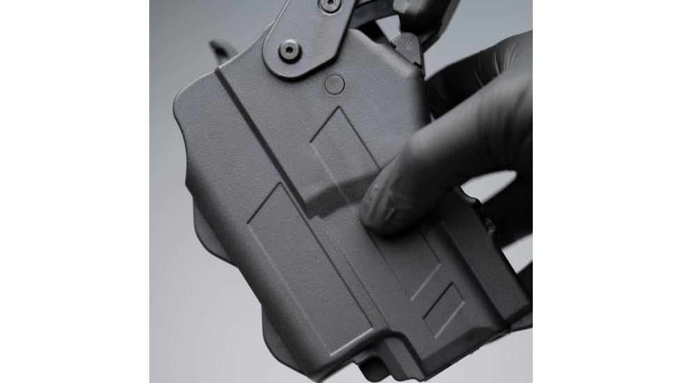 Alien Gear Holsters Rapid Force Polymer Level III OWB Belt Duty Holster, Sig P320 Full Size 9mm/.40 cal/M17/XFull, Sig P320 Compact/Carry 9 mm/.40 cal/M18/XCarry, Left Hand, Matte Black, Compact Light, R3-M-0691-BK-LH-CL-A0-B