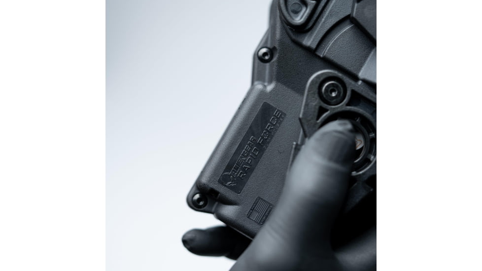 Alien Gear Holsters Rapid Force Polymer Level III OWB Belt Duty Holster, Sig P320 Full Size 9mm/.40 cal/M17/XFull, Sig P320 Compact/Carry 9 mm/.40 cal/M18/XCarry, Left Hand, Matte Black, No Light, R3-M-0691-BK-LH-L0-A0-B