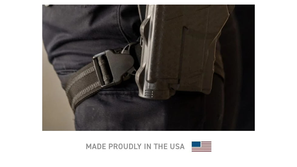 Alien Gear Holsters Rapid Force - Standard Strap - Black - Standard Buckle - Bag Packaging, Matte Black, RFPT-S-BK-LK-B