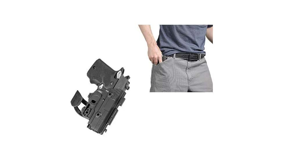 Alien Gear Holsters ShapeShift Pocket Holster, Glock 43/43X, Right, Black, One size, 193858361680