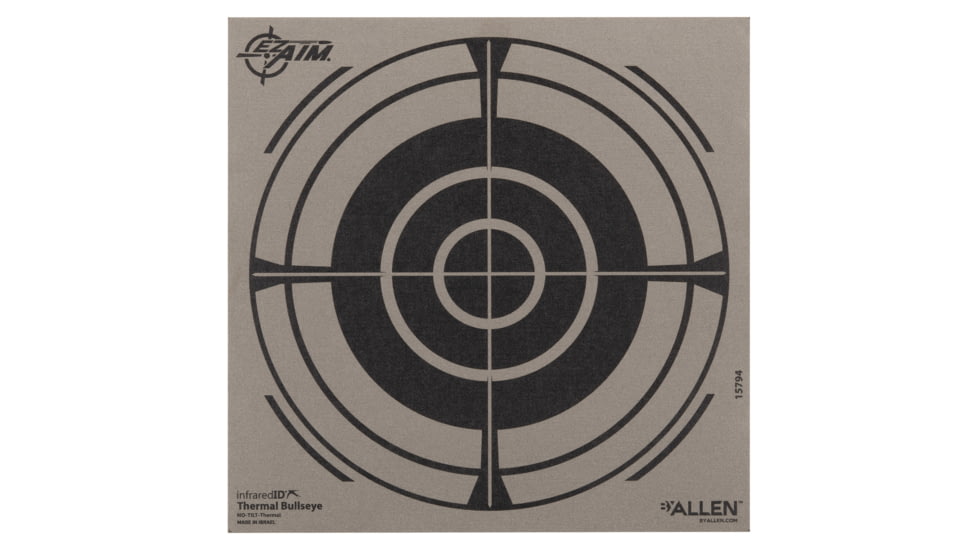 Allen EZ Aim 8in Thermal Bullseye Target, Grey, 15794