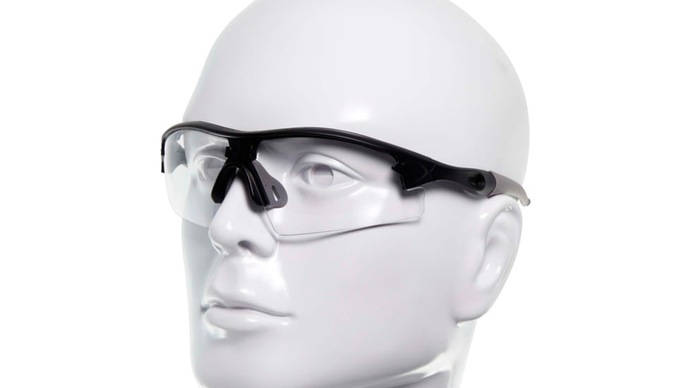 Allen Aspect Shooting Safety Glasses, Black/Gray Frame, Clear Lenses, One Size, 2380